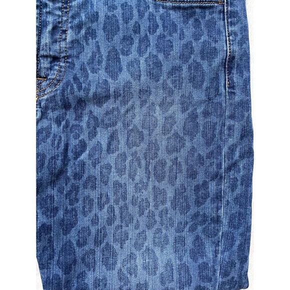 Jen7 7 for All Mankind Ankle Skinny Jeans in NightFall Leopard, Size 10 - Picture 5 of 14